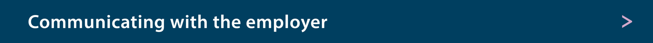 Header - communicating with the employer